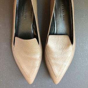 Everlane The Boss Flat - Dark Taupe